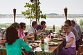 Lunch overlooking the Irrawaddy