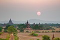 Temples at sunset