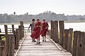 Monks on U Bein's bridge