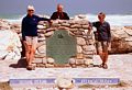 Mal, Bob, Sue at the end of Africa.